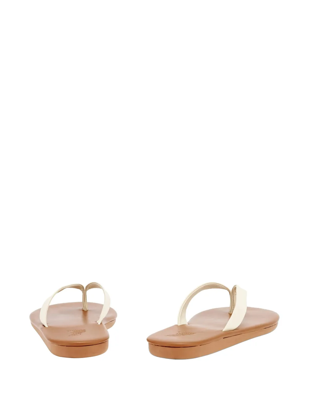 Ancient Greek Sandals Saionara teenslippers met bandjes Beige