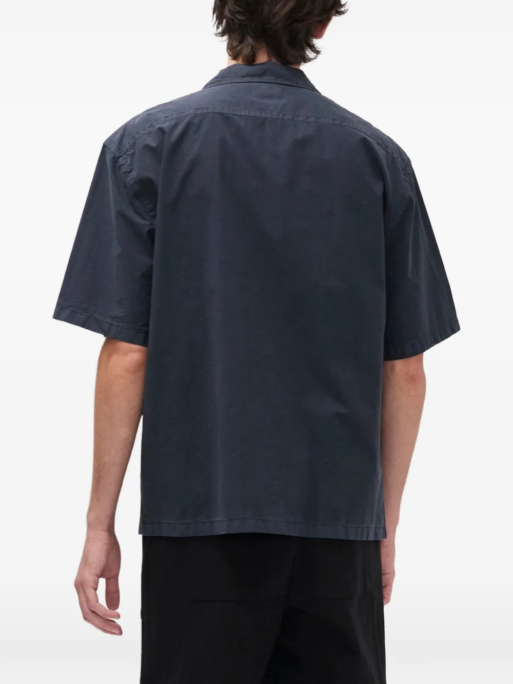 Norse Projects Mols overhemd met camp-kraag Blauw