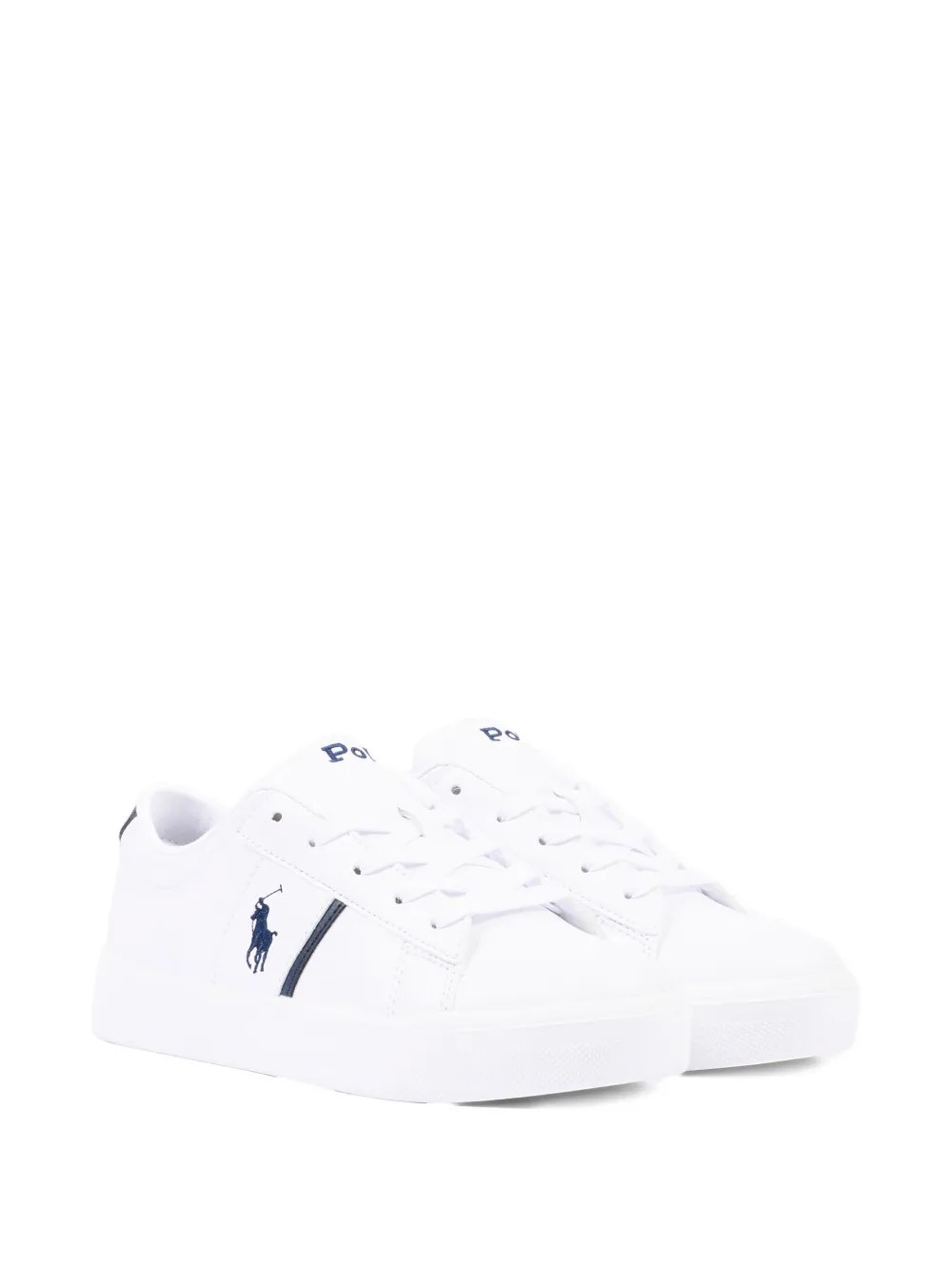 POLO RALPH LAUREN KIDS logo sneakers Wit