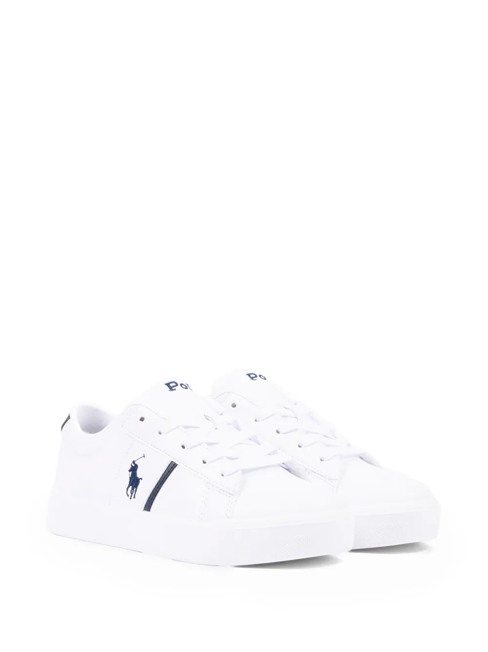 POLO RALPH LAUREN KIDS logo sneakers - Bianco