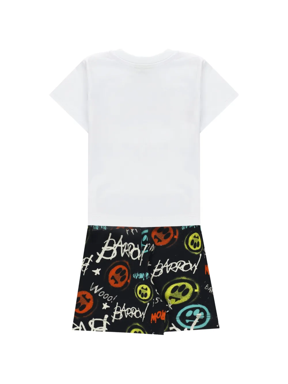 Barrow kids Shorts set met logoprint Wit