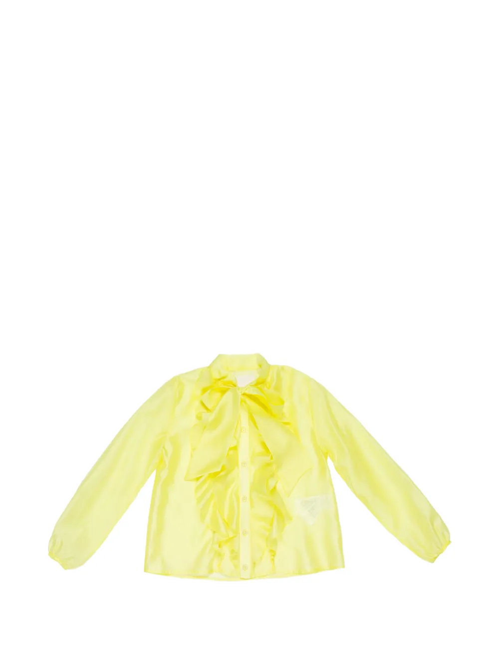 Miss Grant Kids ruffled-detail blouse - Giallo