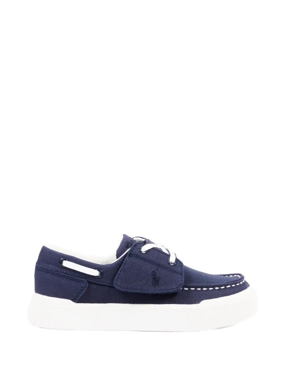 POLO RALPH LAUREN KIDS tie detail moccasins Blauw