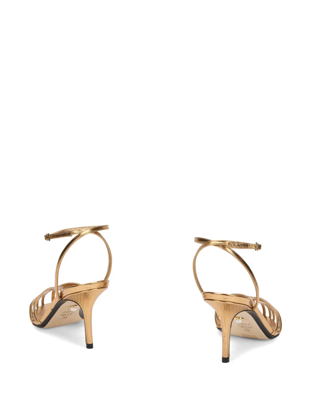Alevì Blake cage-effect sandals Goud