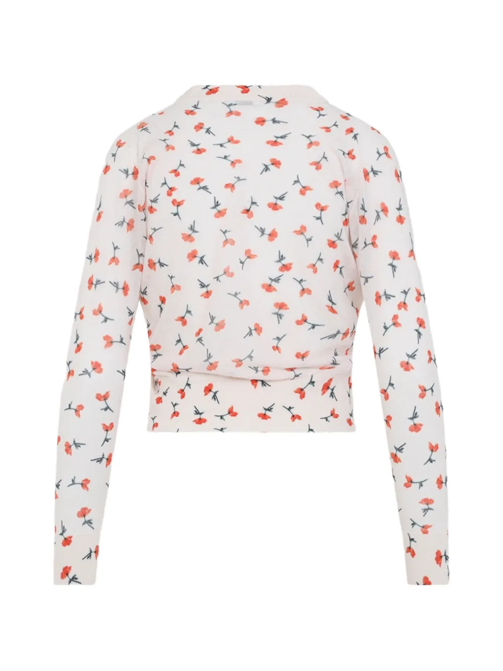 Jil Sander Truien met bloemenkraag Wit