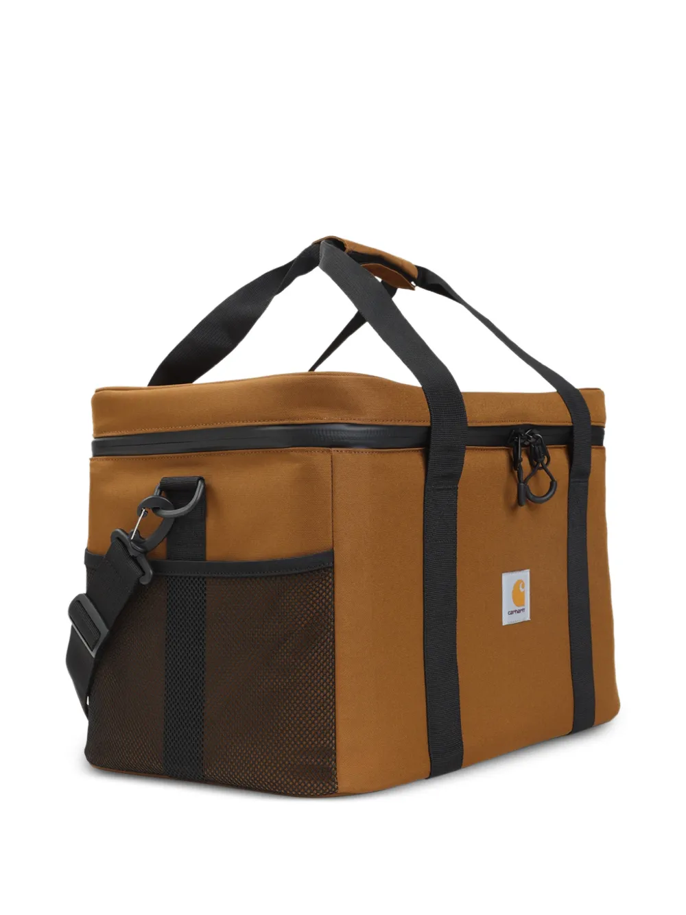 Carhartt WIP Cooler toilettas met handgreep en rits Bruin