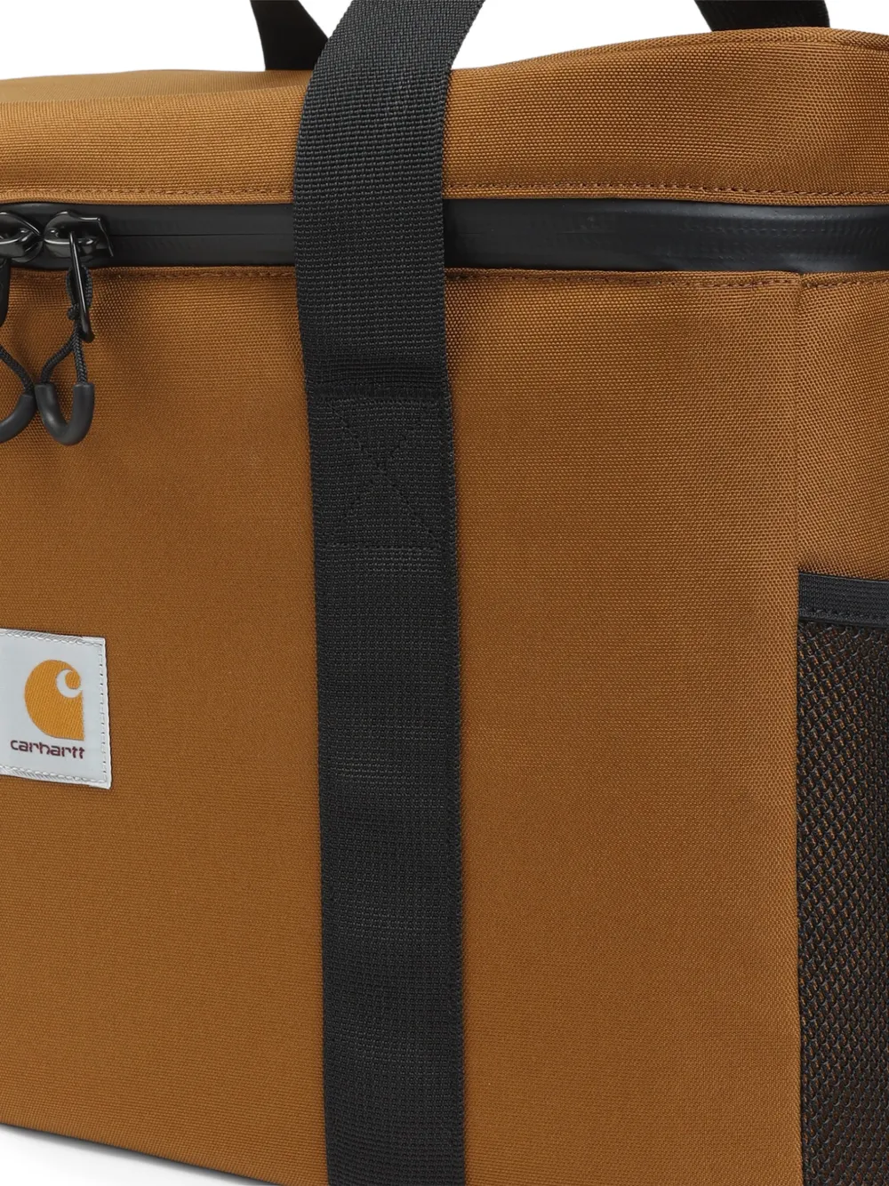 Carhartt WIP Cooler toilettas met handgreep en rits Bruin