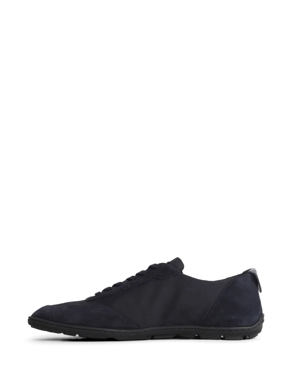 Giorgio Armani panelled leather sneakers Blauw