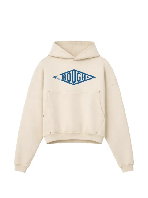 ROUGH. logo-print hoodie