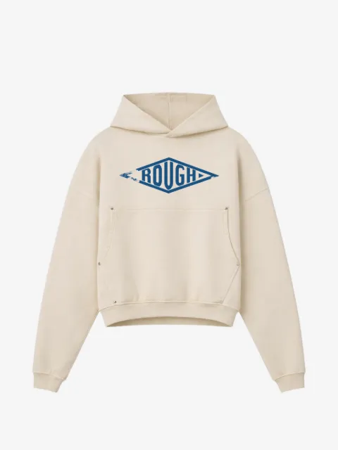 ROUGH. logo-print hoodie