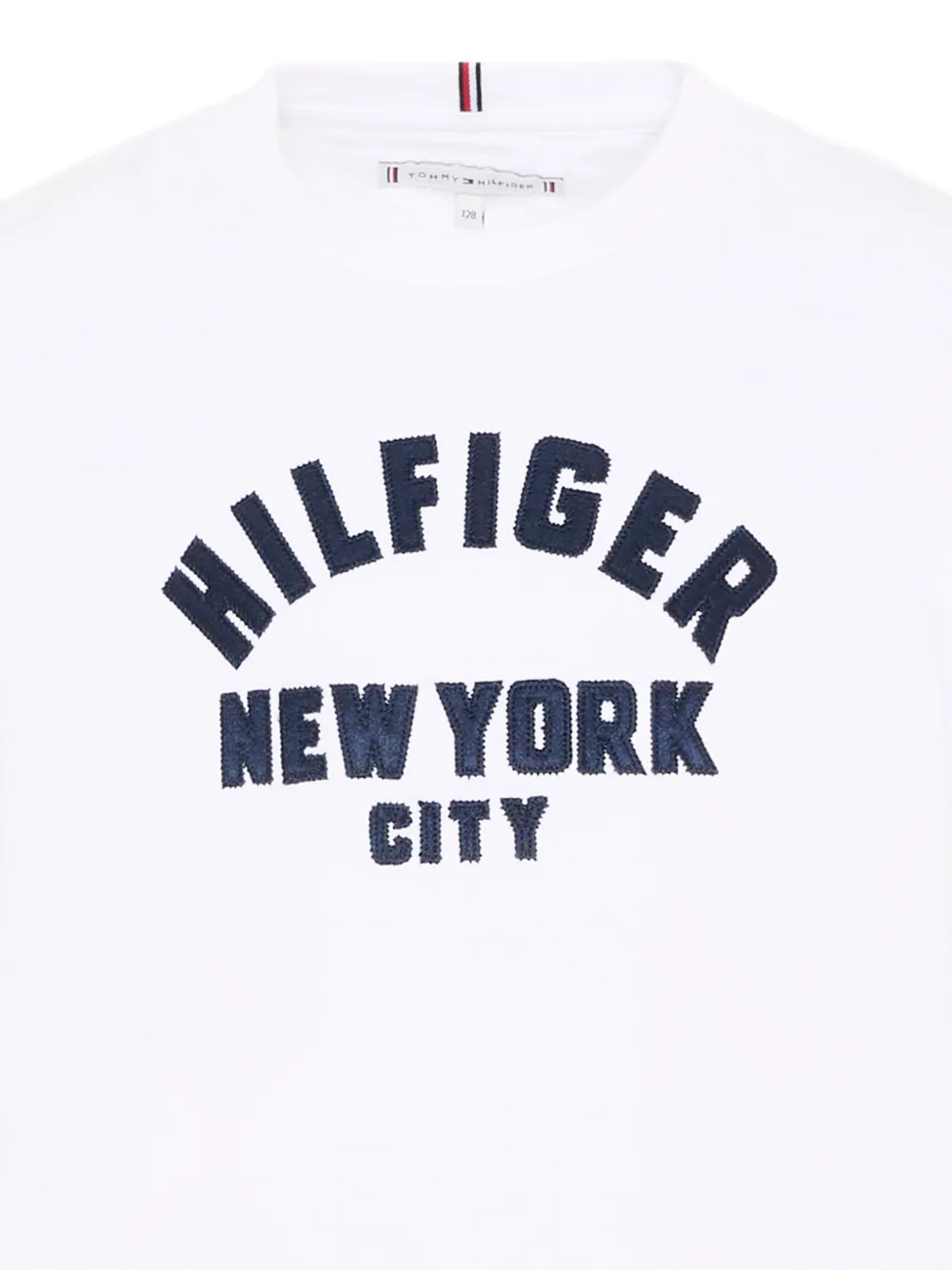 Tommy Hilfiger Junior T-shirt met ronde hals en korte mouwen Wit