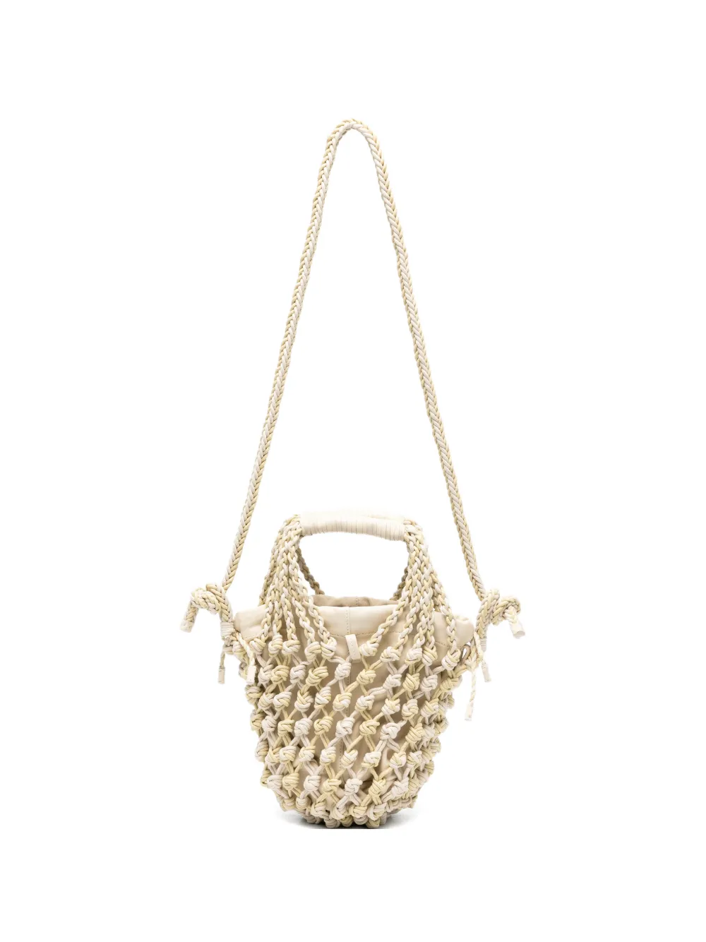 Alysi knot-detail bucket bag - Toni neutri