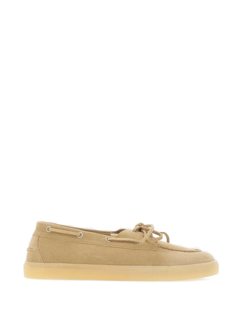Copenhagen Studios tonal-lacing suede boat shoes - Nude