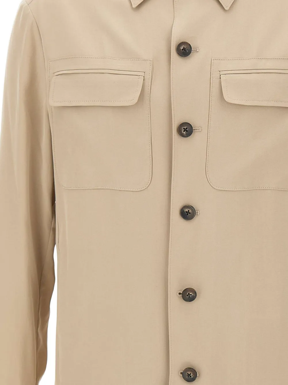 Pal Zileri Jack met borstzakken met knoop Beige
