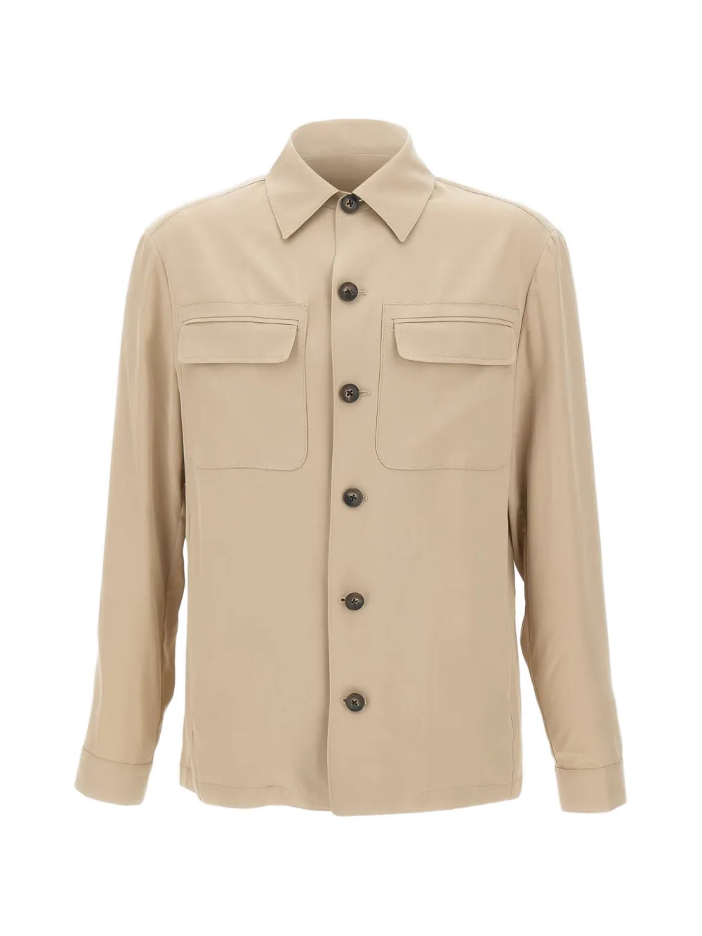 Pal Zileri chest-pockets button jacket - Toni neutri