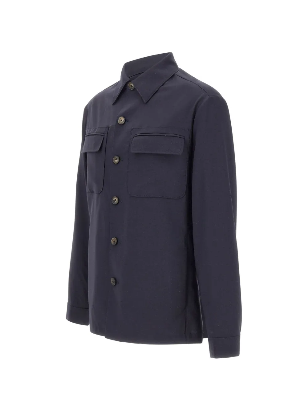  Pal Zileri Chest Pocket Button Jacket - Blue 