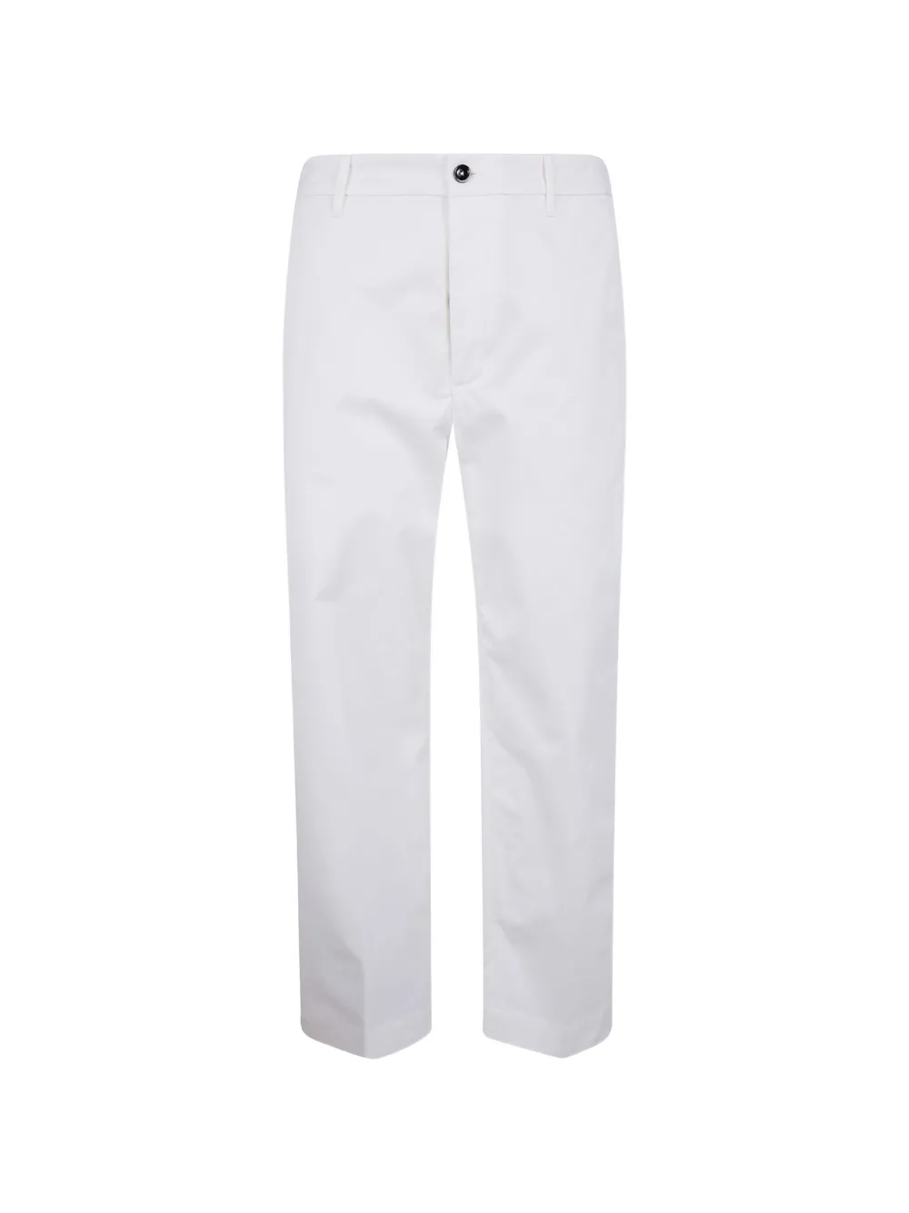 Nine In The Morning logo-patch trousers - Bianco