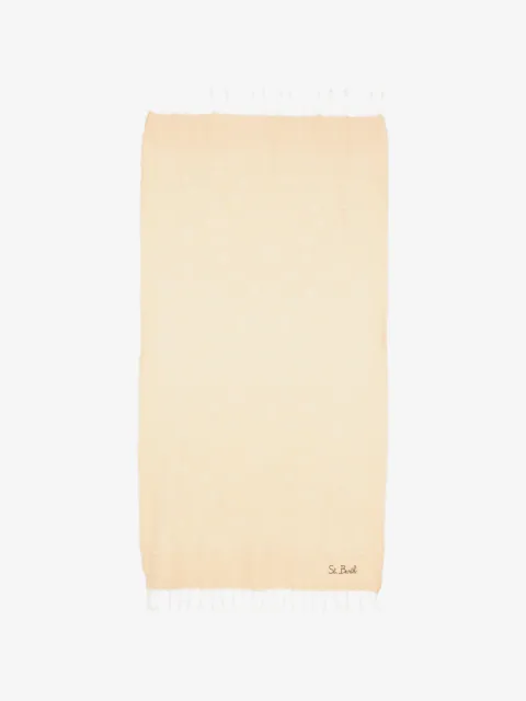 MC2 Saint Barth Kids J print fringe towel