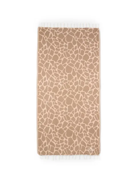 MC2 Saint Barth Kids J patterned fringed towel
