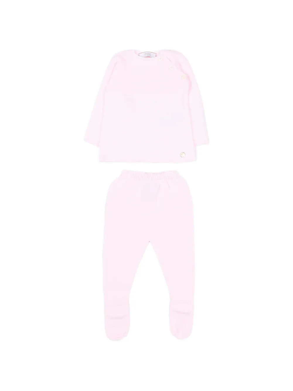 Paz Rodriguez button babywear (set of two) - Rosa
