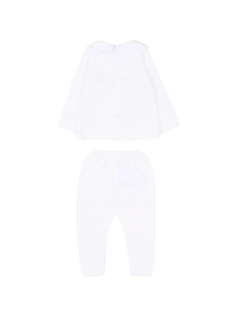 Paz Rodriguez Espuma tweedelige babykleding Wit