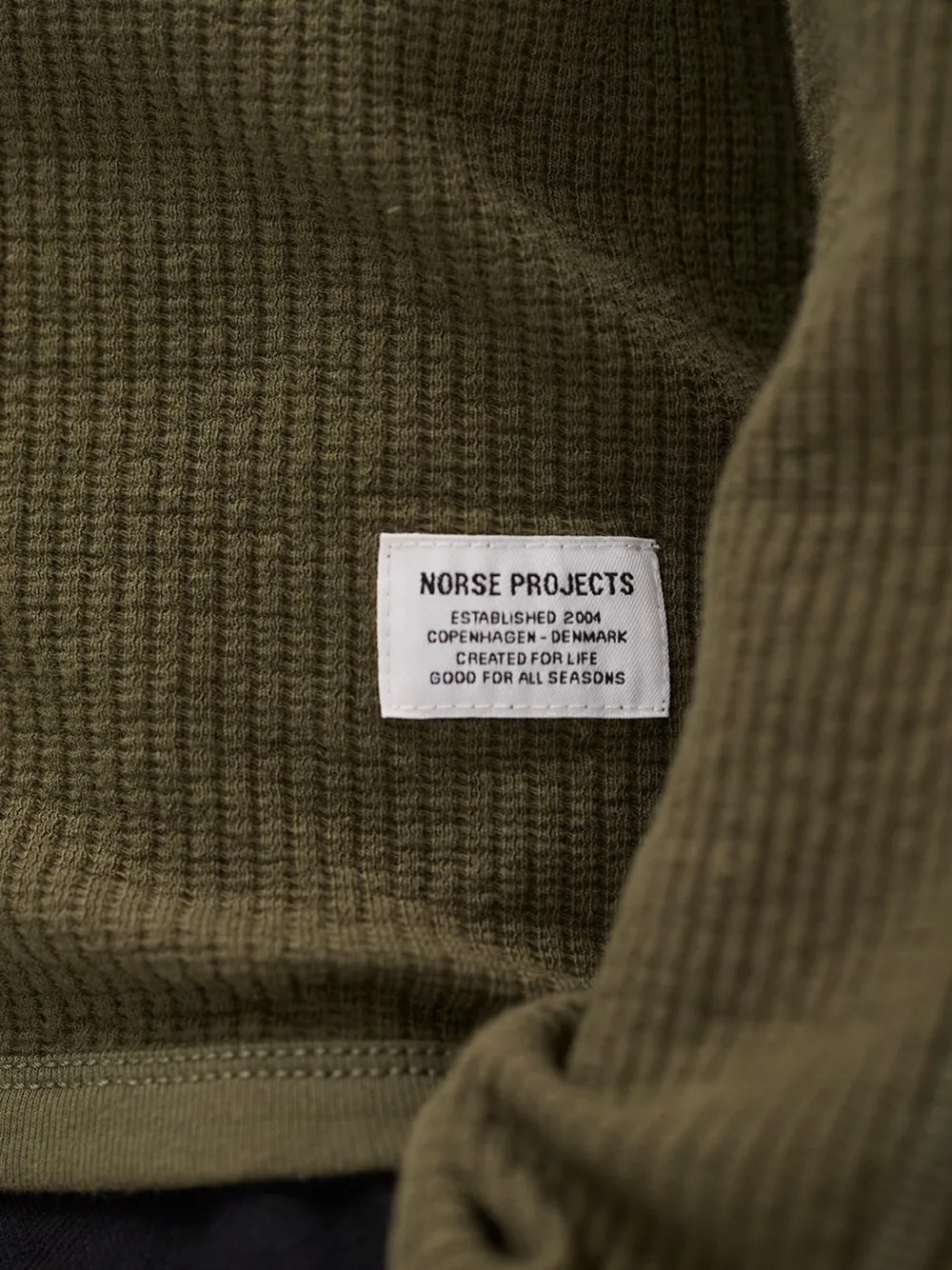 Norse Projects Stevns katoenen T-shirt met lange mouwen Groen