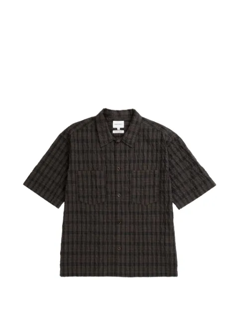 Norse Projects Mols check-pattern short-sleeve cotton shirt