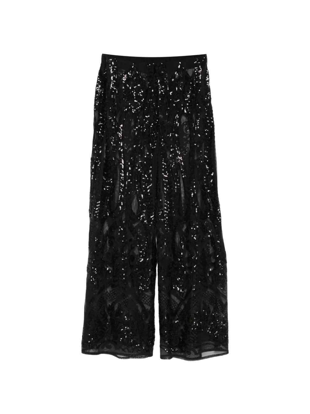 Norma Kamali embellished palazzo pants - Nero