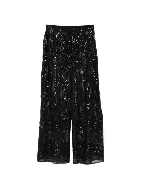 Norma Kamali pantalones palazzo con detalles