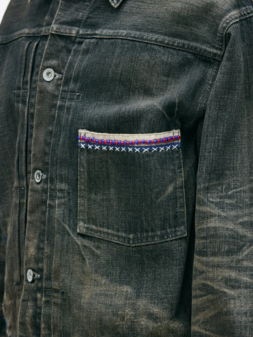 Neighborhood Denim jas Zwart