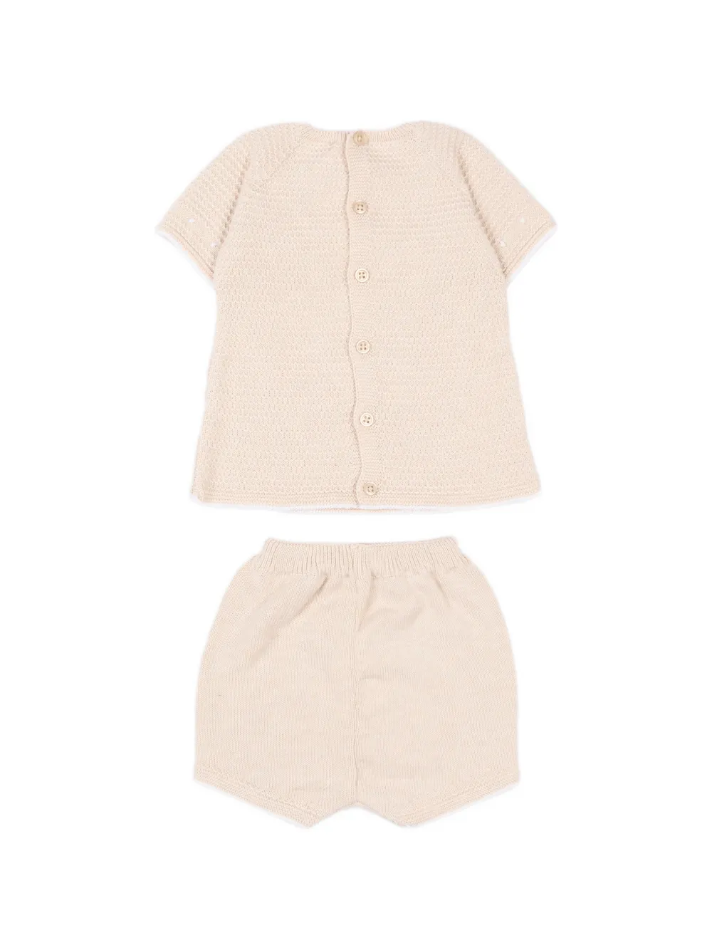  Paz Rodriguez Lace Trim Babywear (set Of Two) - Neutrals 