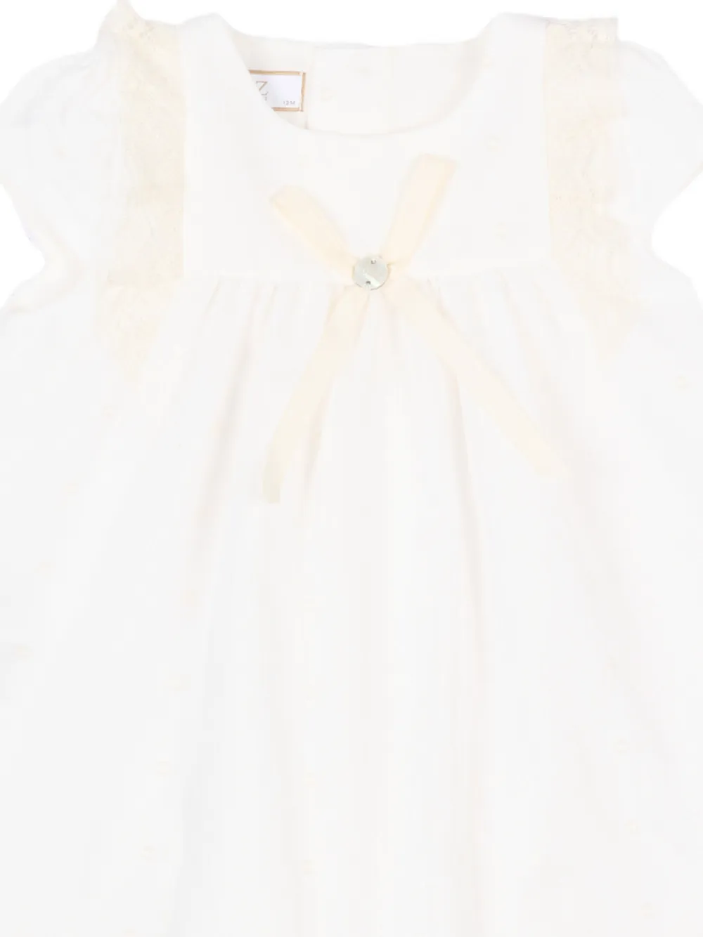 Paz Rodriguez Paz jurk met ruches Beige