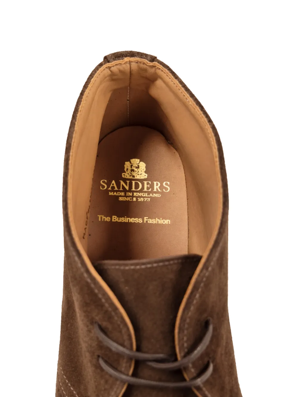 Sanders Suède veterlaarzen Bruin