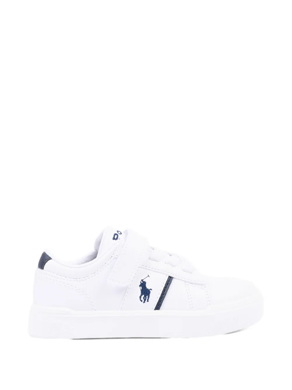 POLO RALPH LAUREN KIDS strap logo sneakers Wit
