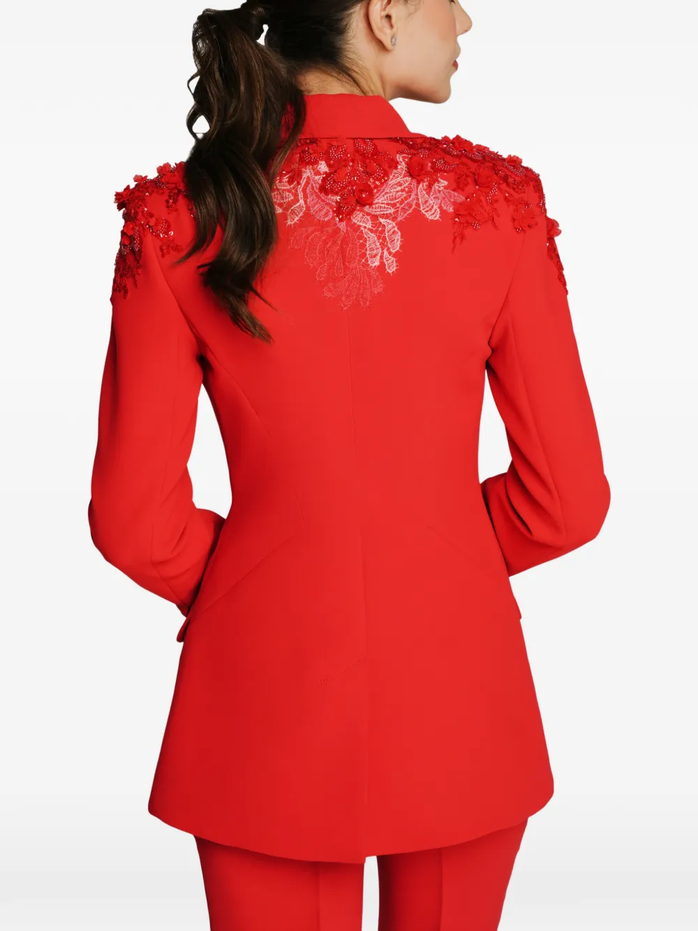  Imroska Ska 5 Embellished Blazer - Red 