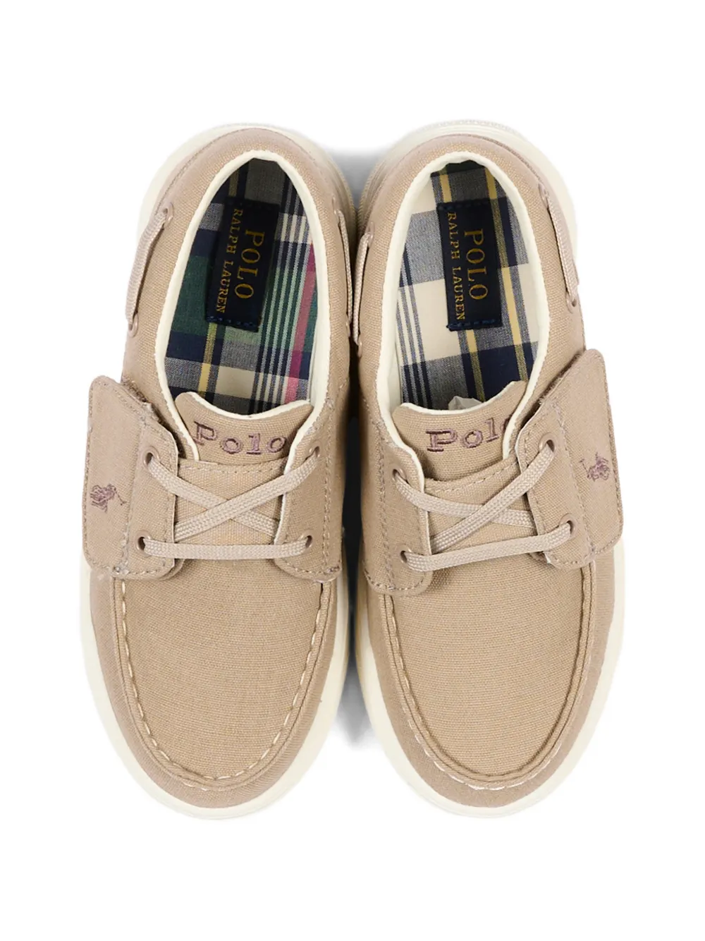 POLO RALPH LAUREN KIDS Briar boat shoes Beige
