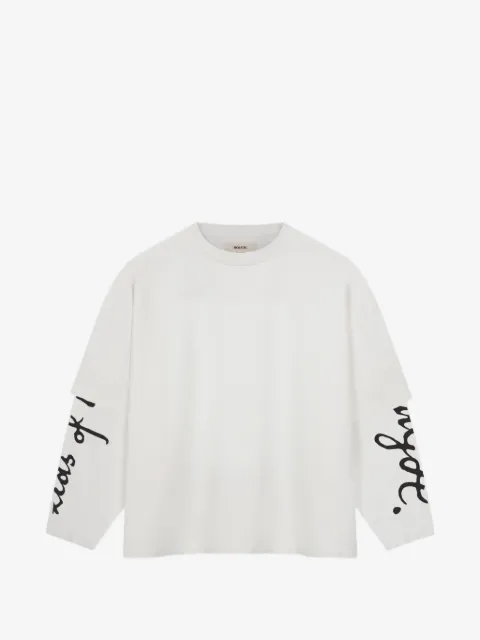 ROUGH. long-sleeve crew-neck T-shirt