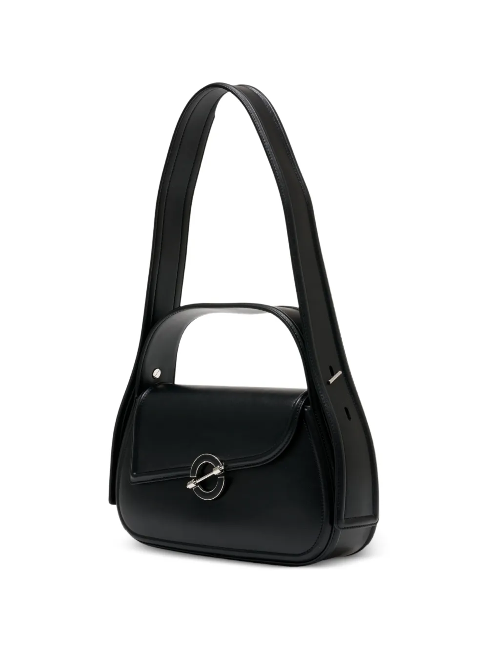  Samsoe Samsoe Sahero Leather Shoulder Bag - Black 