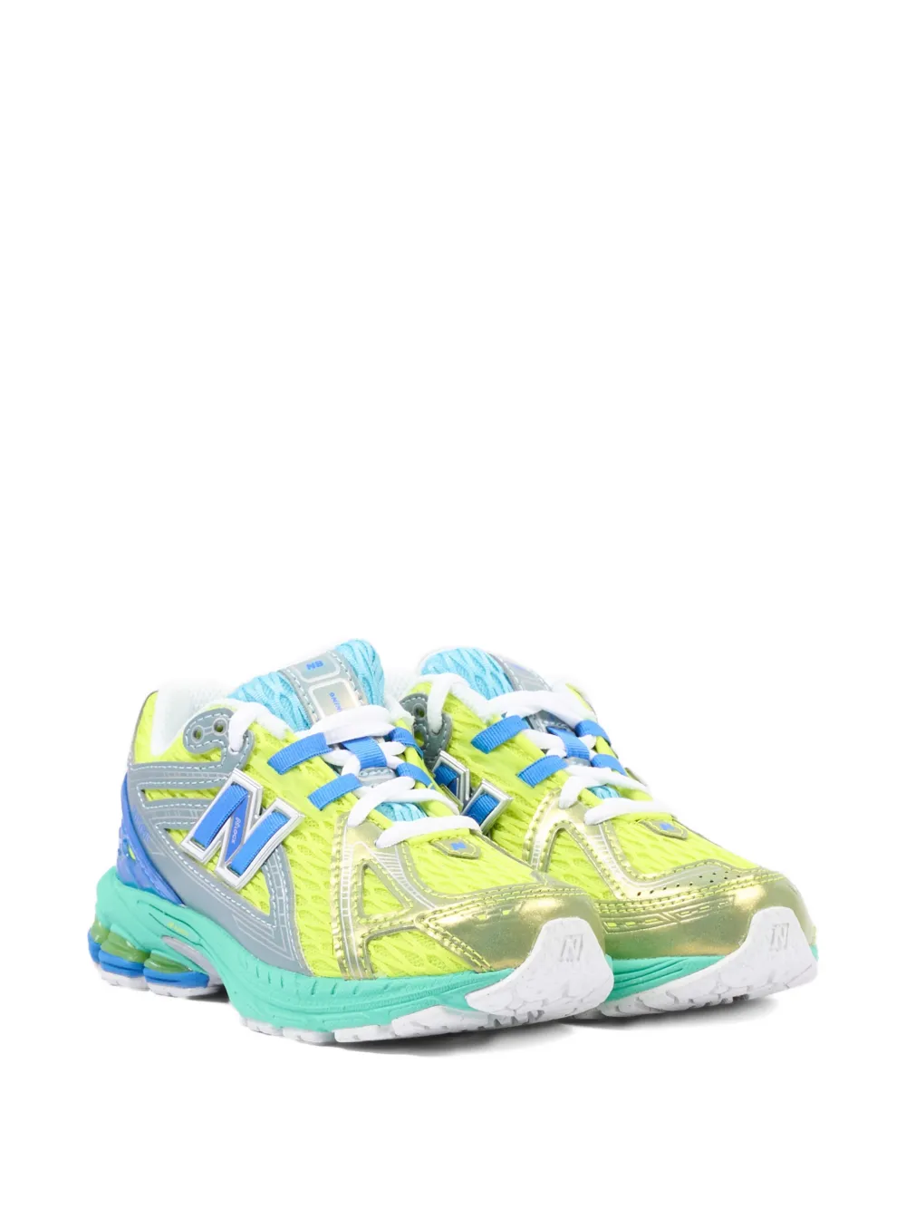 New Balance Kids lace-up running sneakers Geel