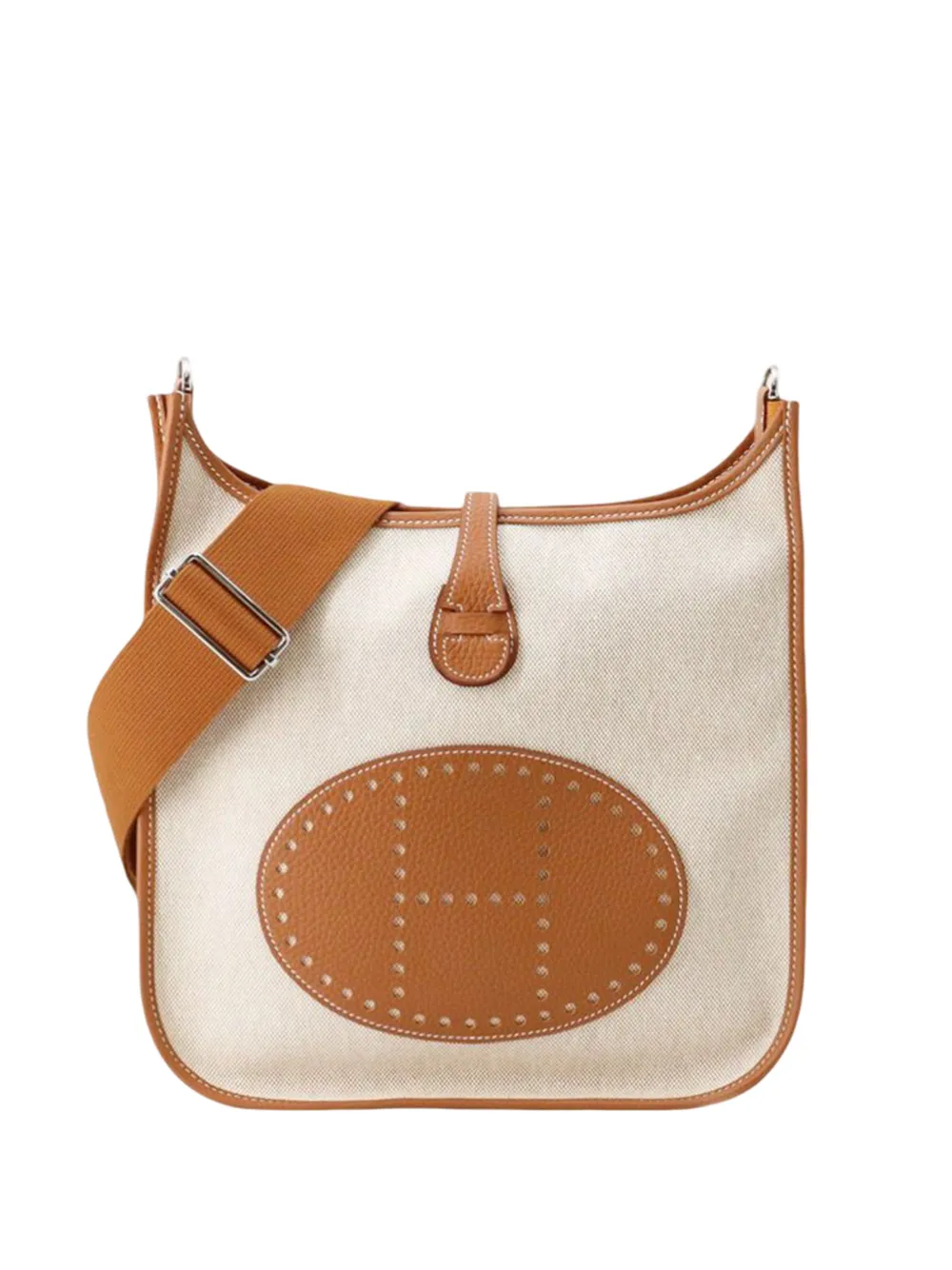 Hermès Pre-Owned 2025 Toile and Clemence Evelyne III 29 crossbody bag - Marrone