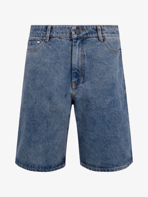 Daily Paper acid-wash denim shorts