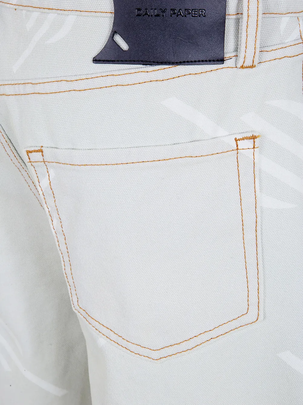 Daily Paper Shorts met contrasterend stiksel en logoprint Blauw