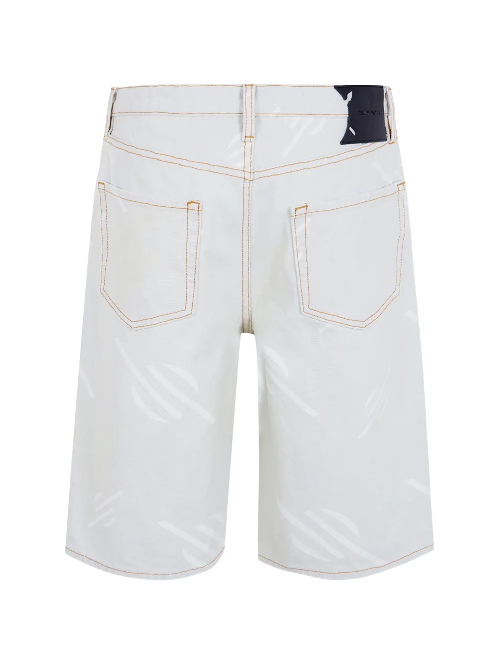 Daily Paper Shorts met contrasterend stiksel en logoprint Blauw
