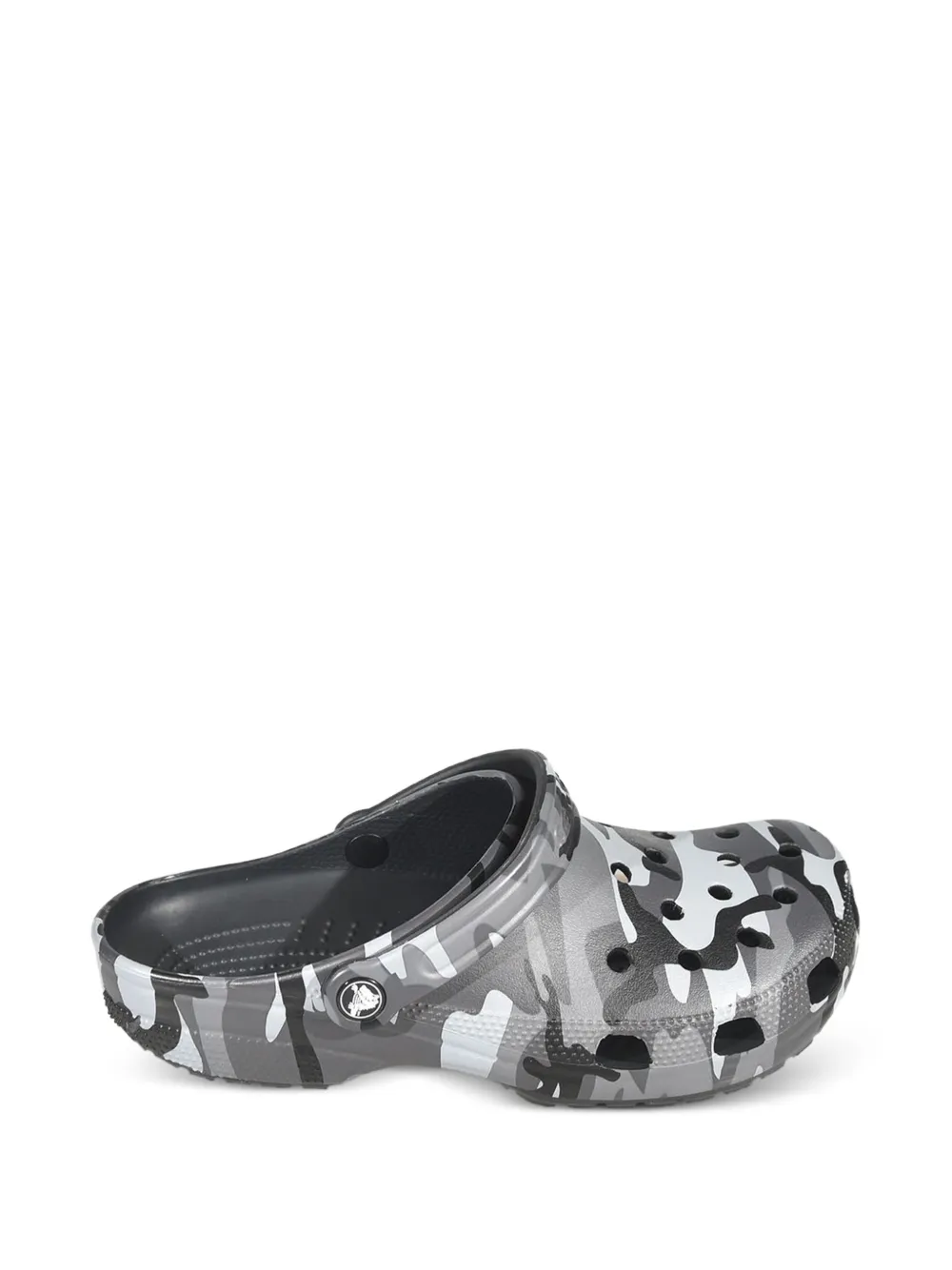 Crocs camouflage-print mules - Grigio