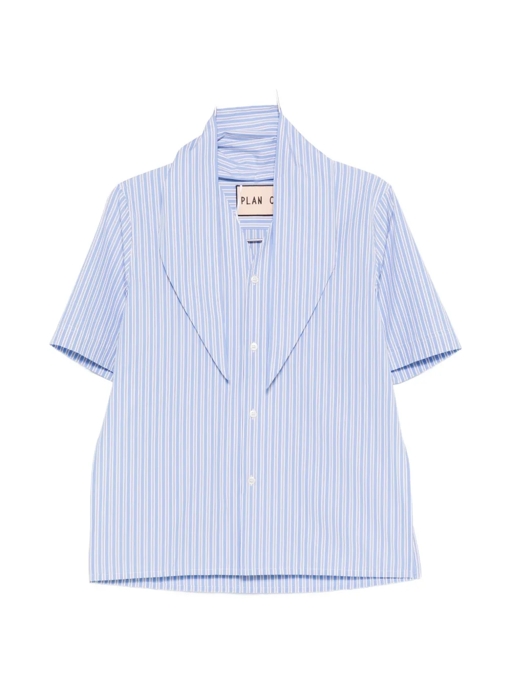 Plan C striped shirt - Blu