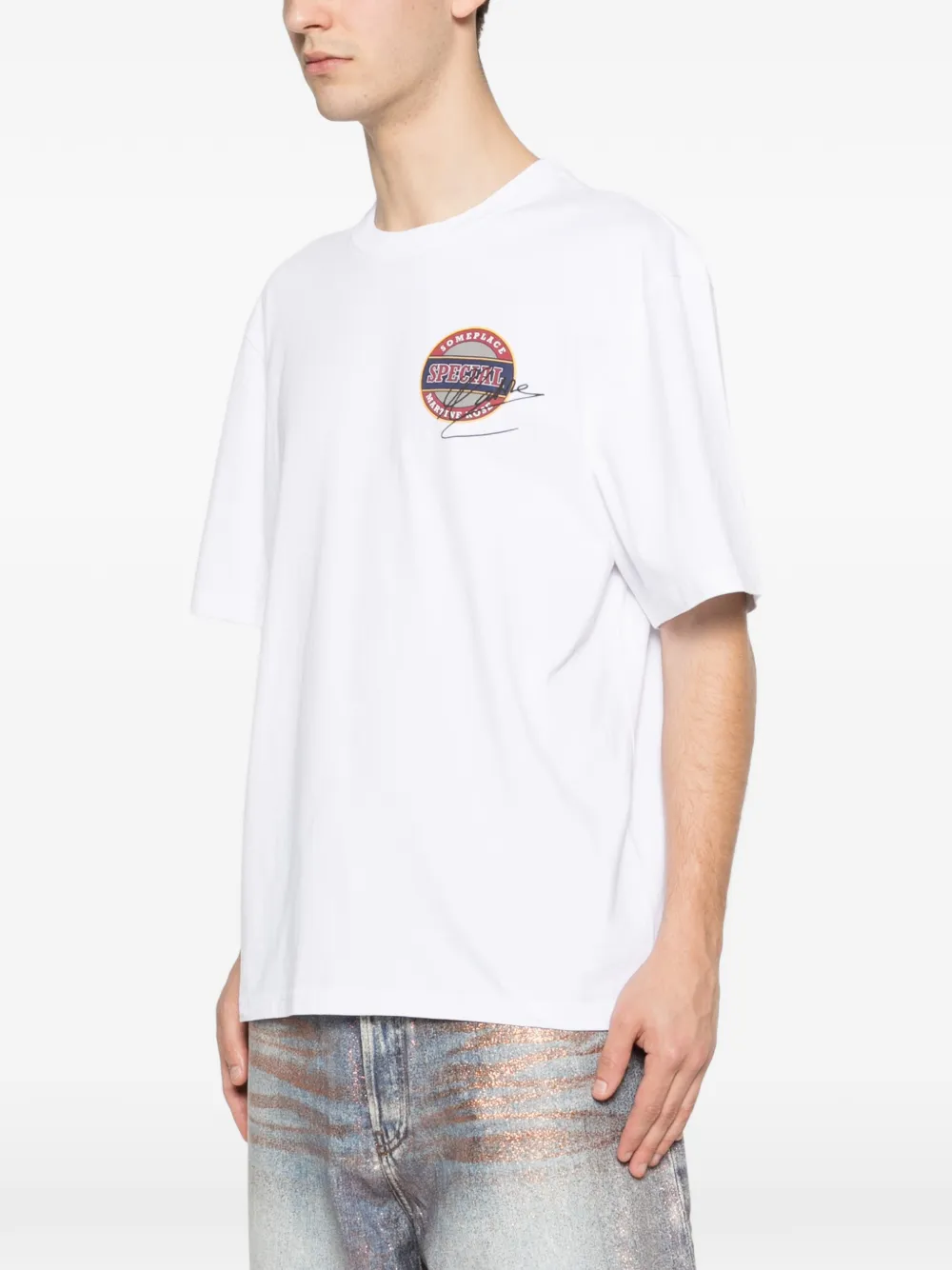 Martine Rose T-shirt met grafische print Wit