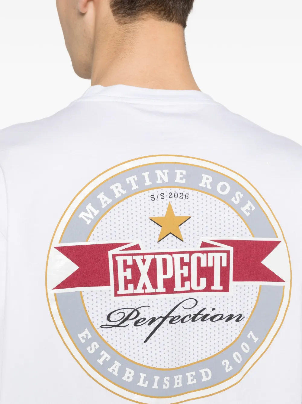 Martine Rose T-shirt met grafische print Wit
