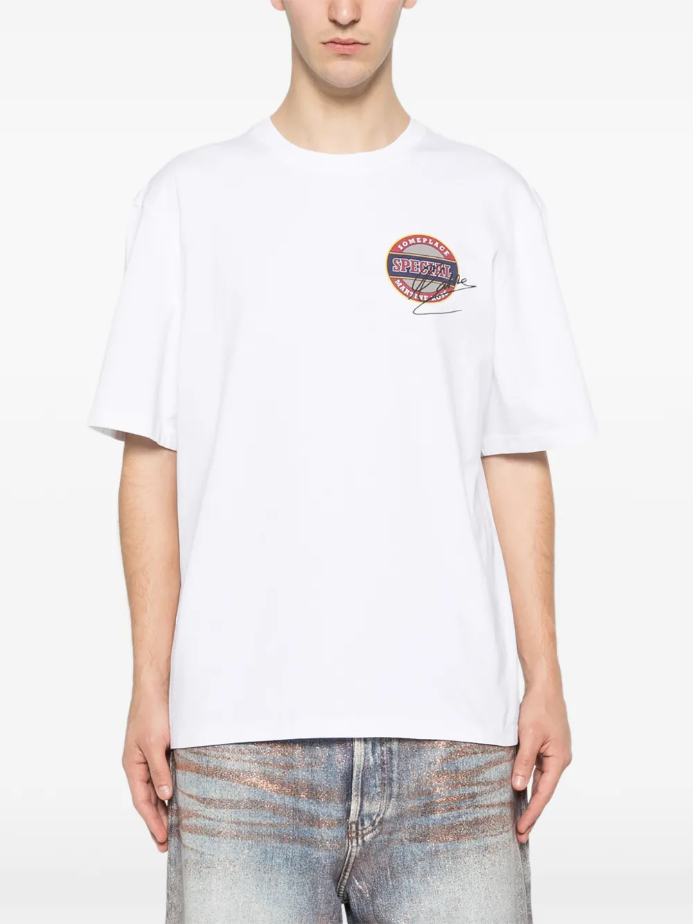 Martine Rose T-shirt met grafische print Wit