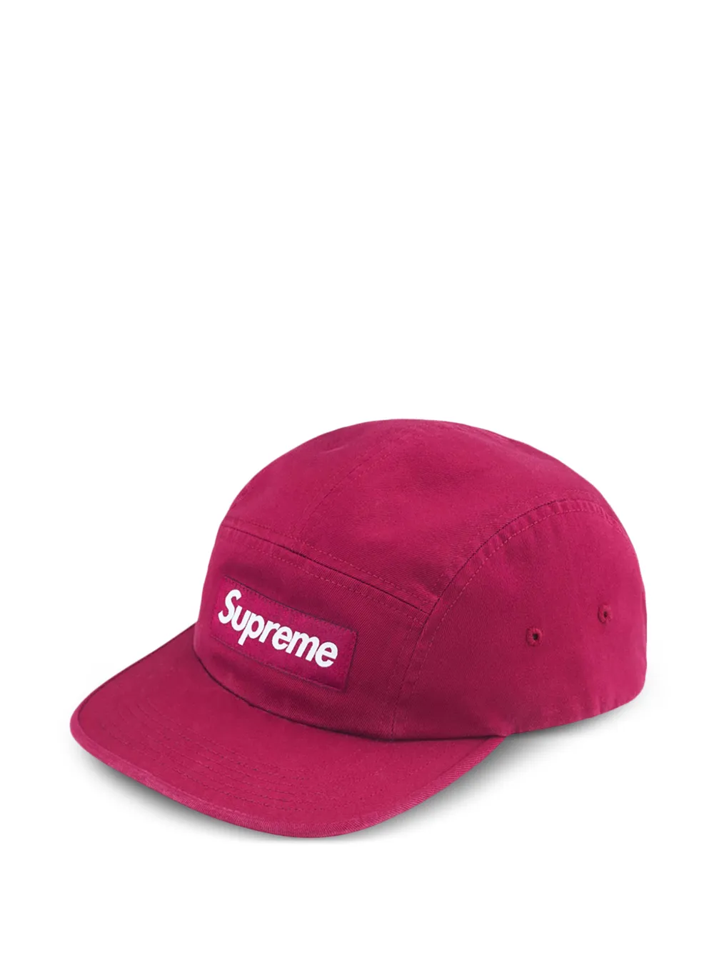 Supreme washed chino twill camp cap - Rosa
