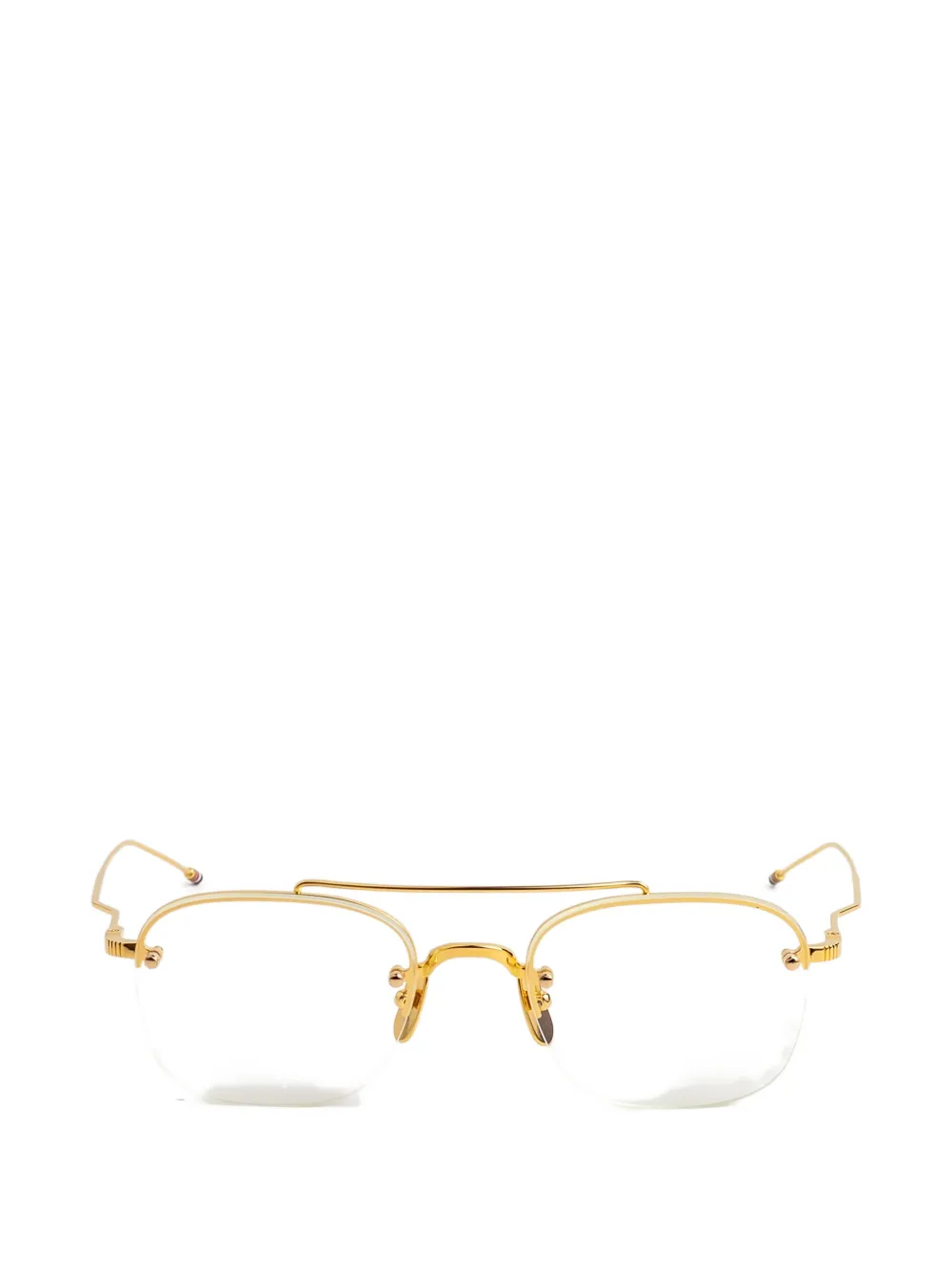 Thom Browne Eyewear pilot-frame glasses - Oro